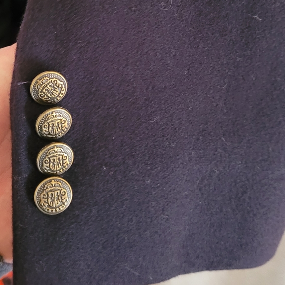 Giorgio Sappini Navy Blue Wool & Cashmere Suit Jacket - Picture 3 of 9